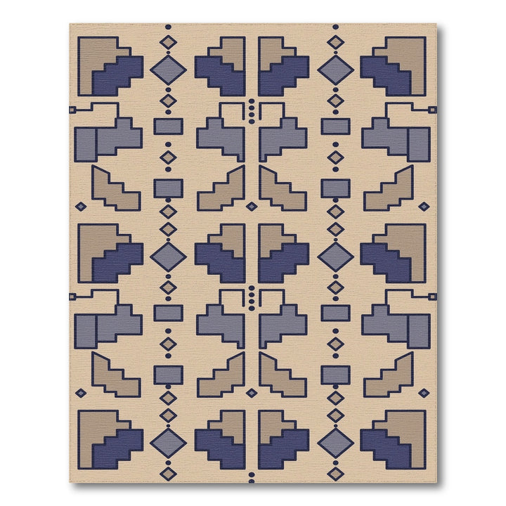 Modern Geometric Beige Area Rug