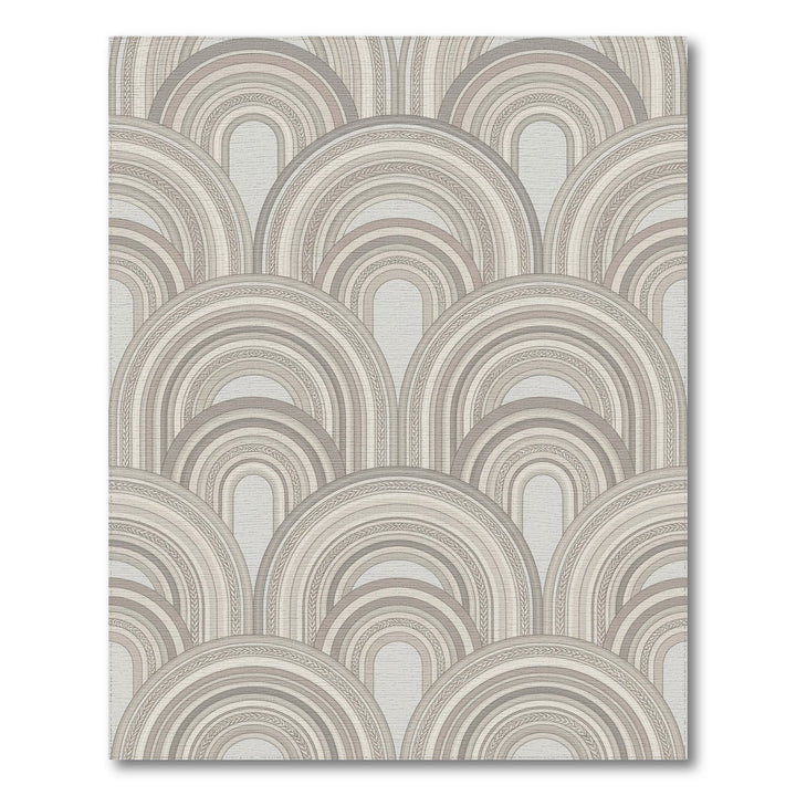 Tiered Arc Neutral Pastel Rug