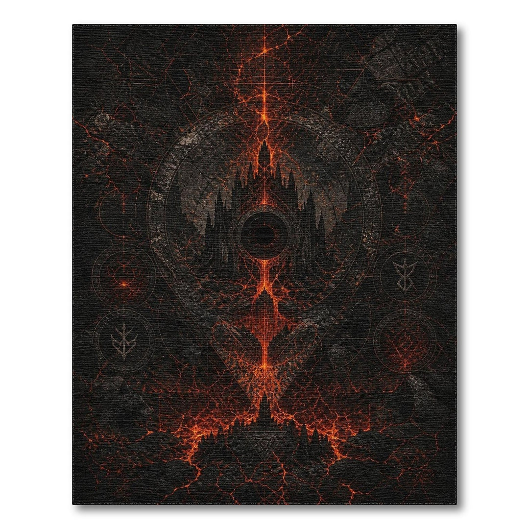 Infernal Citadel Area Rug