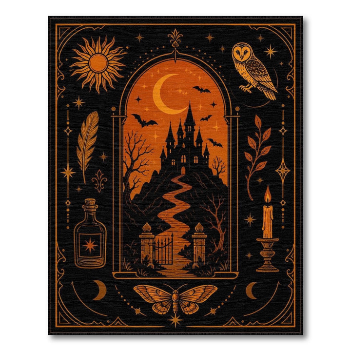 Gothic Castle Mystical Area Rug
