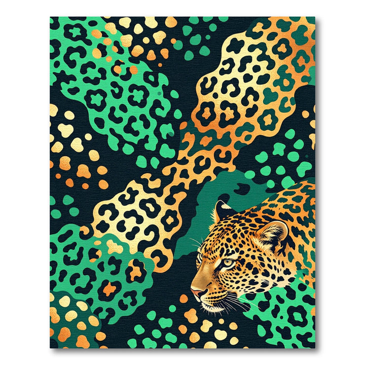 Golden Leopard Jungle Spots Rug