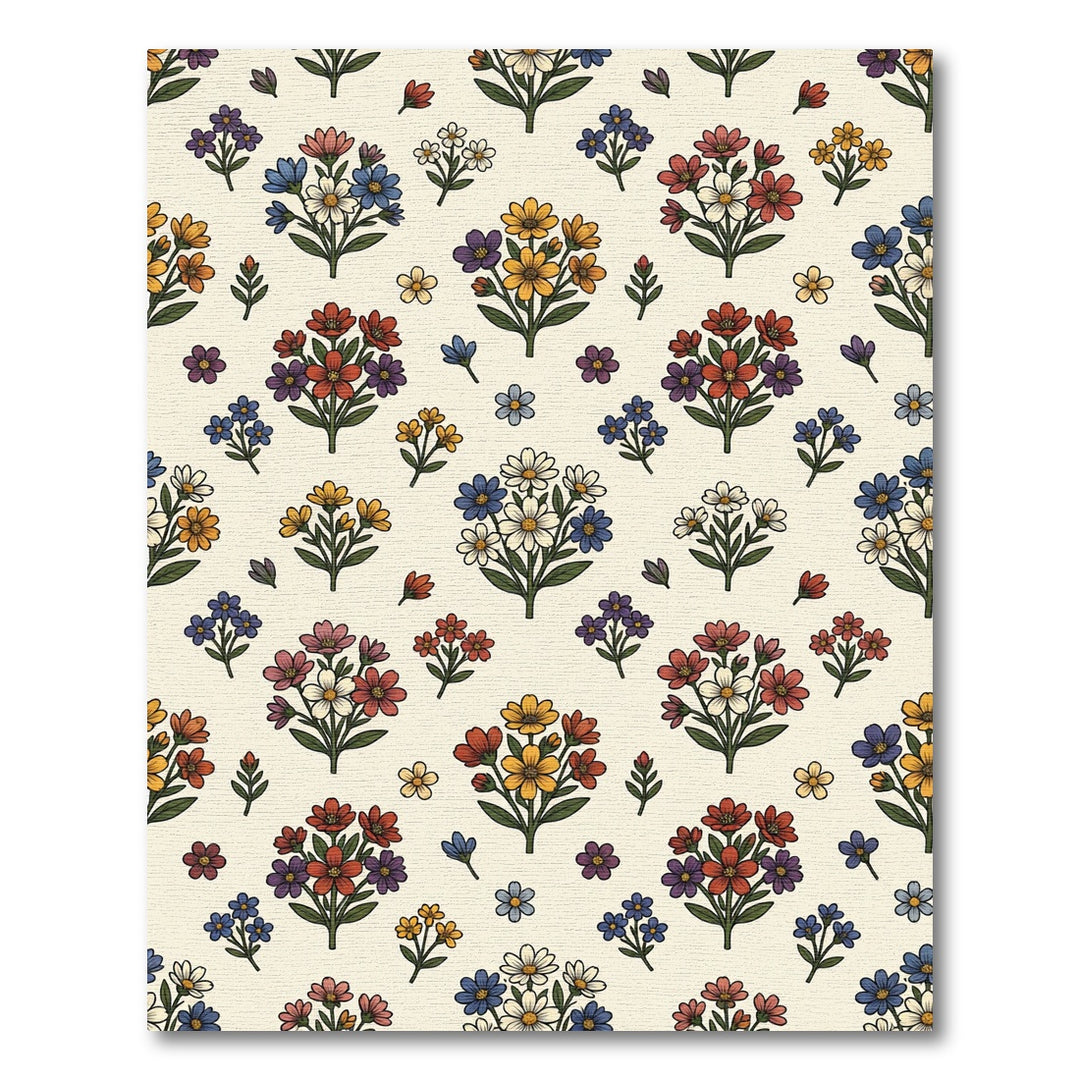 Colorful Bouquet Floral Medley Rug