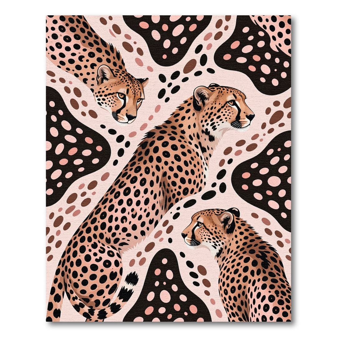 Cheetah Spots Abstract Background Rug
