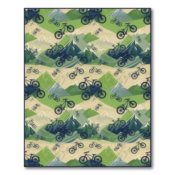 Green Mountain Bike Area Rug