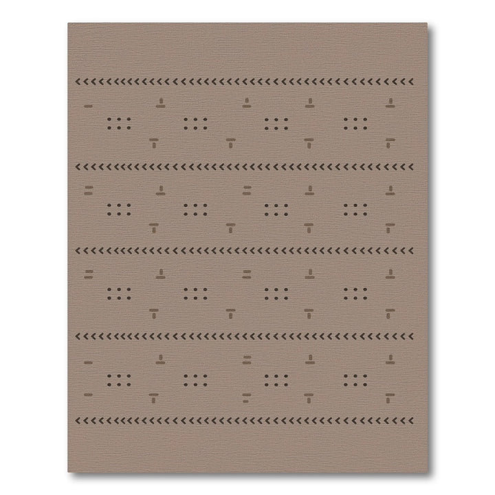 Brown Geometric Dot Area Rug