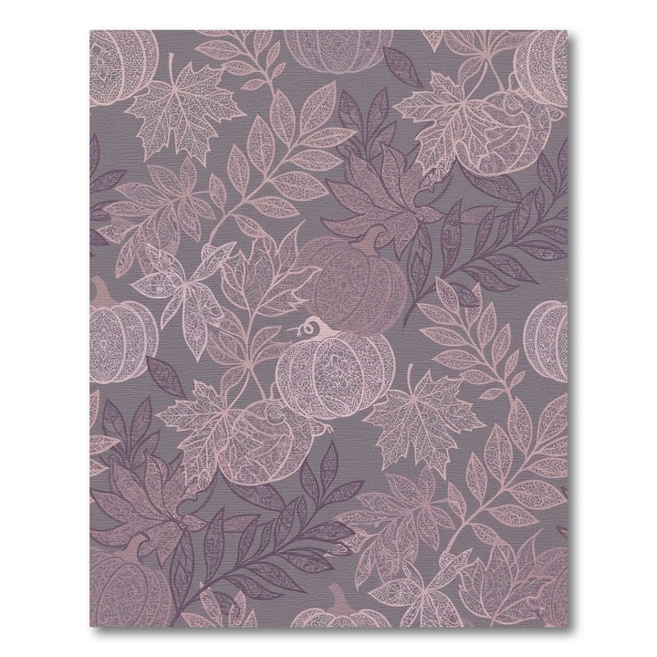 Lavender Pumpkin Leaf Lace Medallion Rug
