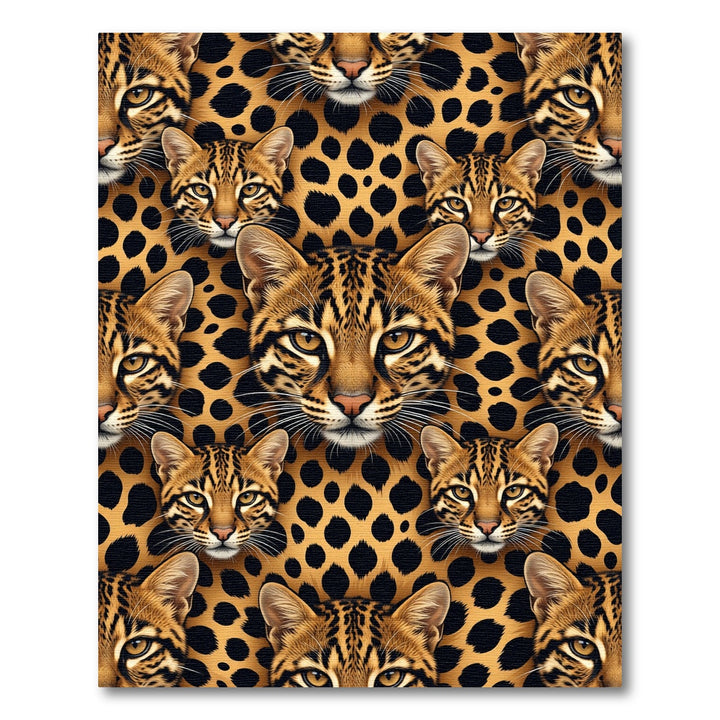 Ocelot Cat Spots Fur Rug