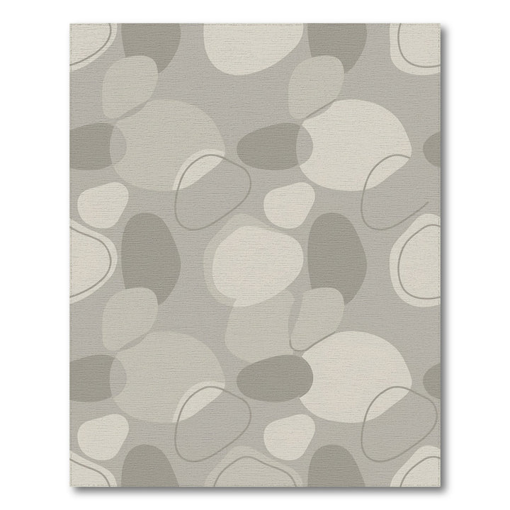Neutral Pebble Organic Overlay Rug