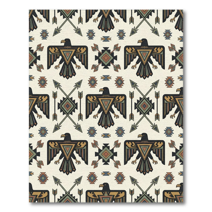 Thunderbird Arrows Tribal Medallion Rug