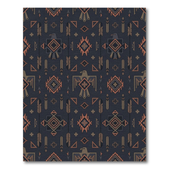 Earthy Tone Thunderbird Geometric Rug