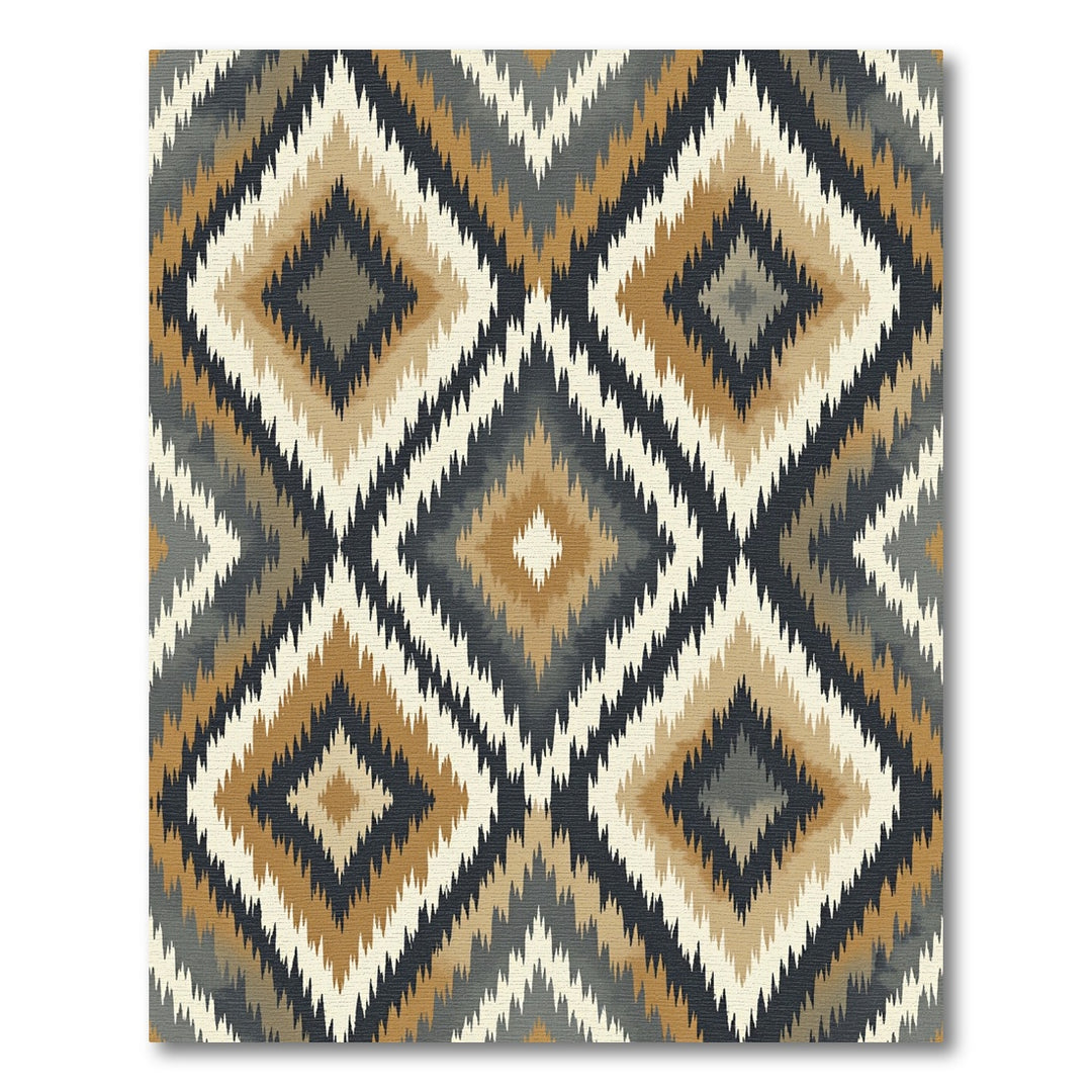 Earthy Diamond Ikat Rug