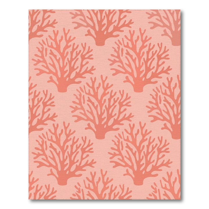 Coral Branch Repeating Pattern Rug