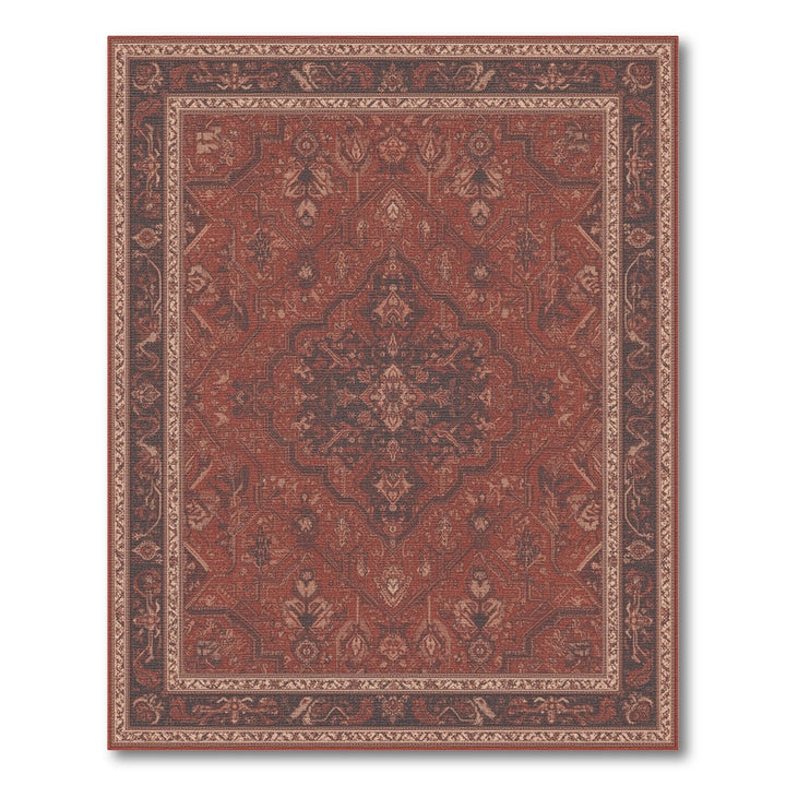 Red Persian Medallion Area Rug