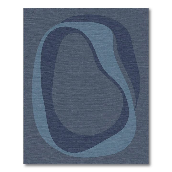 Moody Blue Organic Swirl Rug