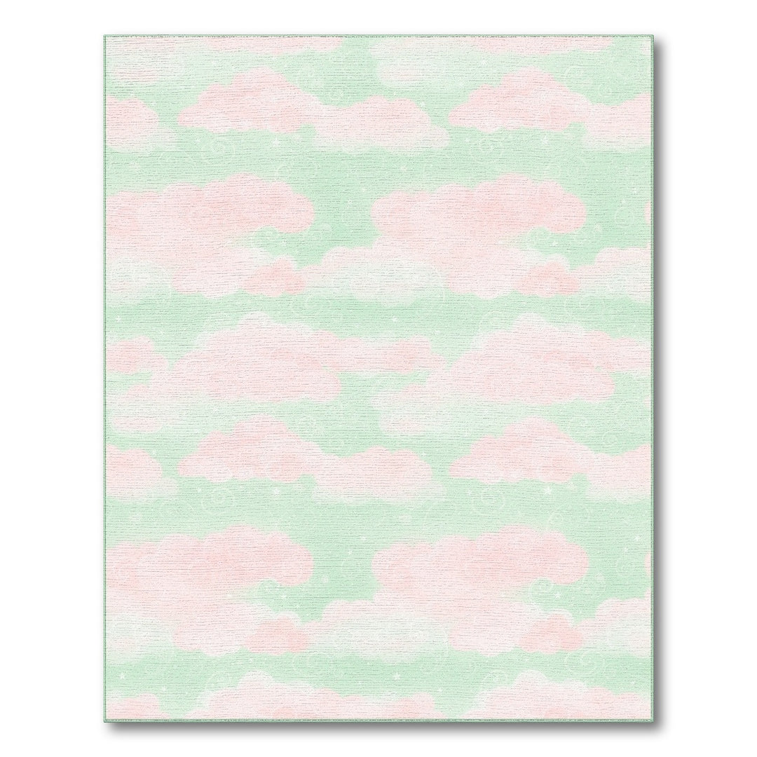 Pink Cloud Kids Area Rug