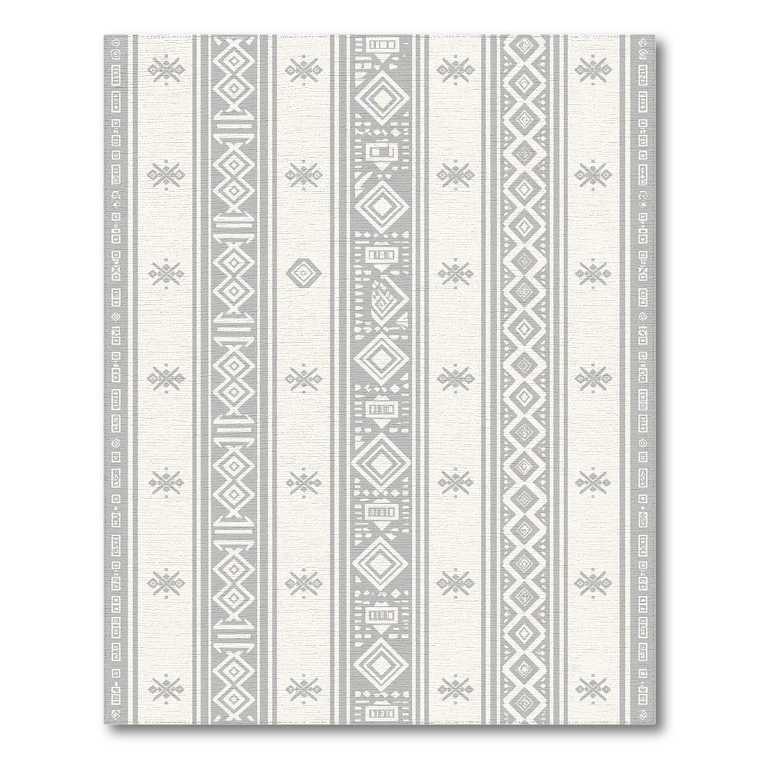 Heritage Tribal Grey Heritage Tribal Striped Area Rug