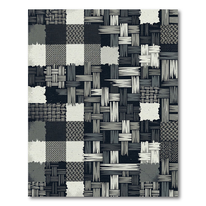 Rustic Buffalo Check Woven Rug