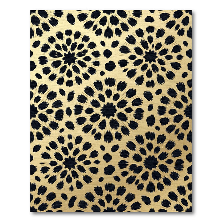 Golden Black Dandelion Radiance Rug