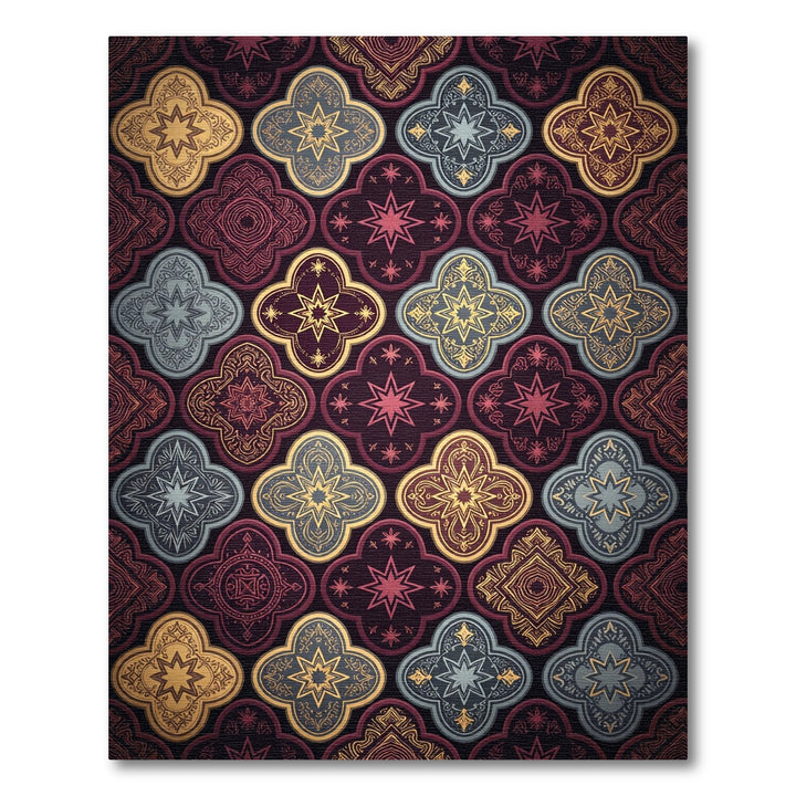 Jeweled Quatrefoil Medallion Rug
