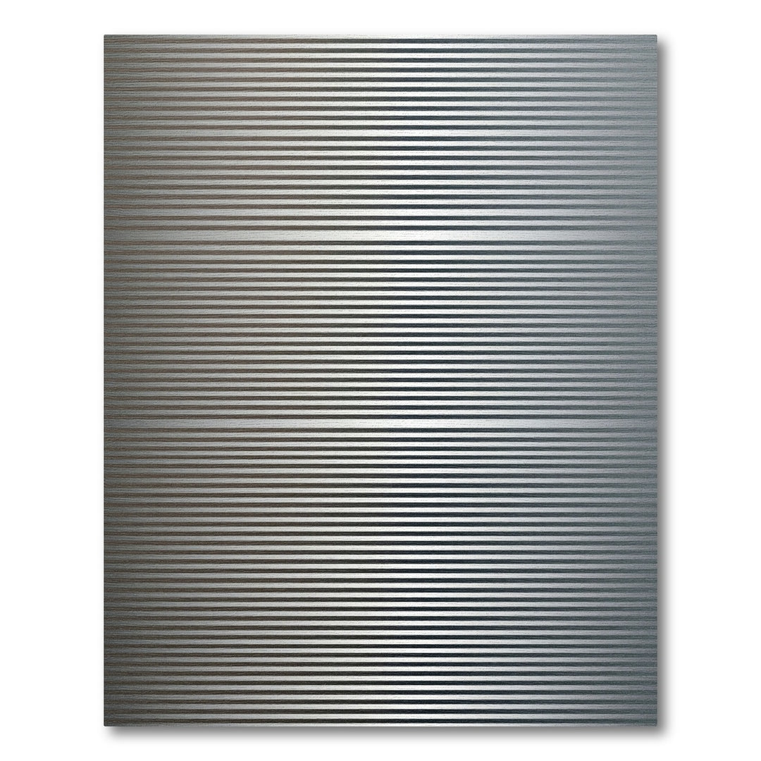 Contemporary Silver Striped Rug