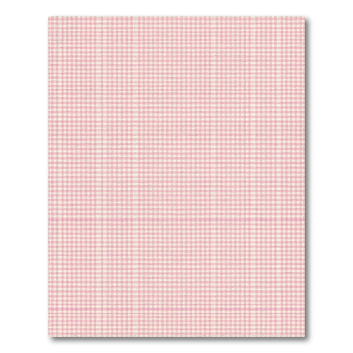 Pink Gingham Checkered Area Rug