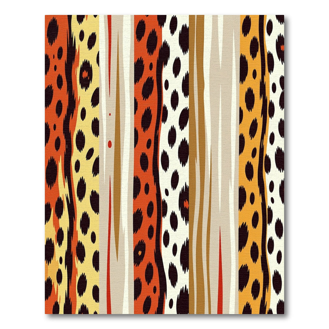 Cheetah Stripe Modern Animal Rug
