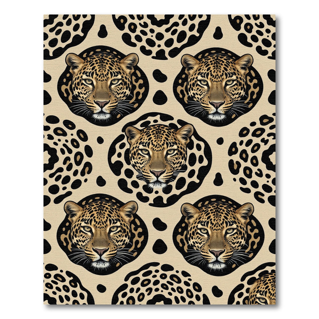 Bold Leopard Spot And Face Rug