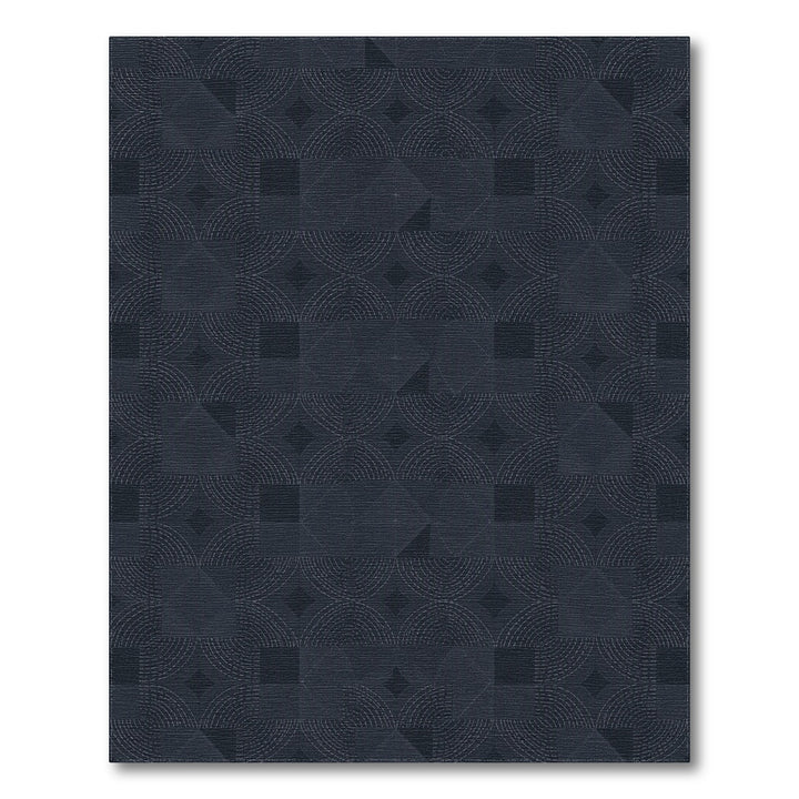 Grey Geometric Modern Area Rug