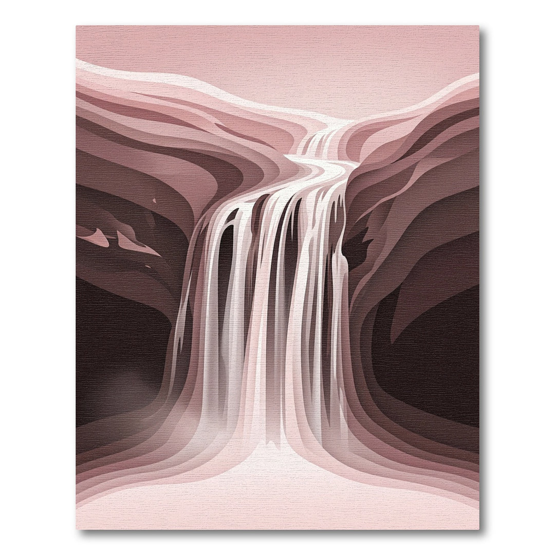 Mauve Waterfall Layers Rug
