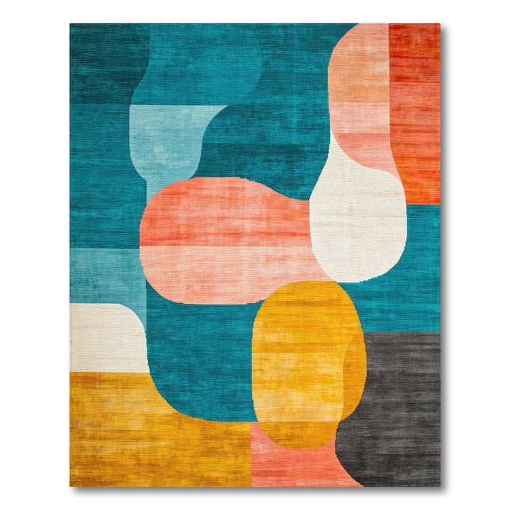 Bold Abstract Colorblock Area Rug
