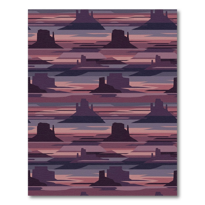 Desert Sunset Mesa Landscape Rug