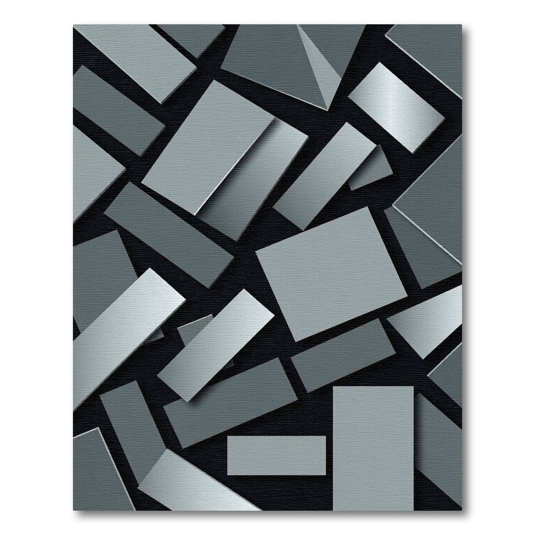 Modern Geometric Shades Rectangle Rug