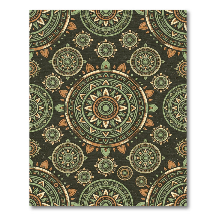 Mandala Tribal Sunburst Rug