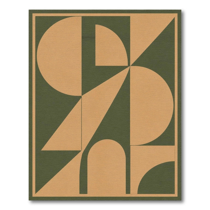 Geometric Green Area Rug
