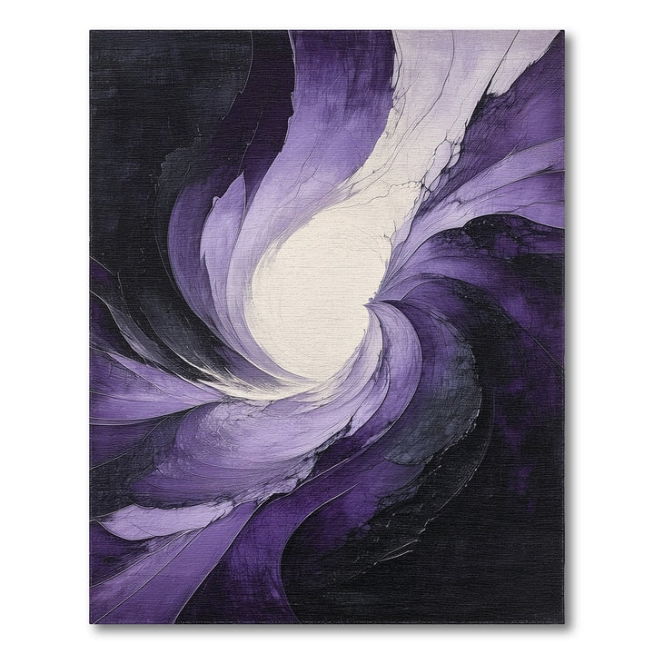 Abstract Area Purple Vortex Swirl Area Rug