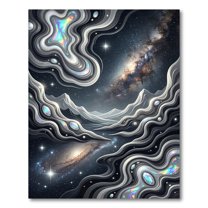 Cosmic Galaxy Abstract Swirl Rug