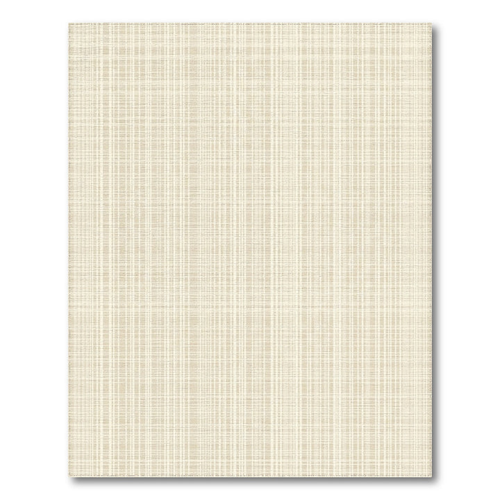 Neutral Beige Woven Stripe Rug