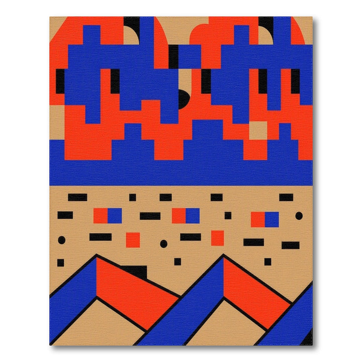 Bold Geometric Multi-Color Area Rug