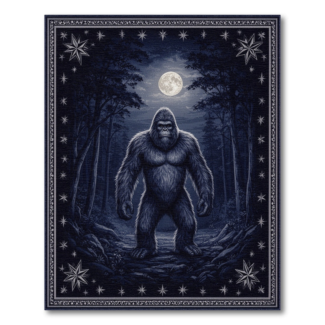 Sasquatch Moonlit Forest Area Rug