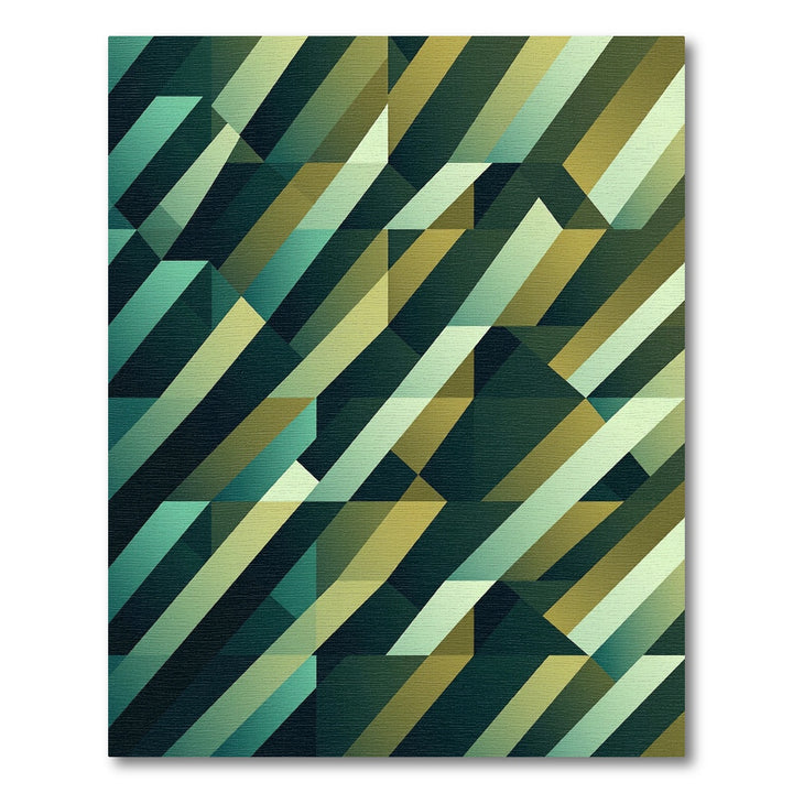 Tonal Geometric Diagonal Stripes Rug