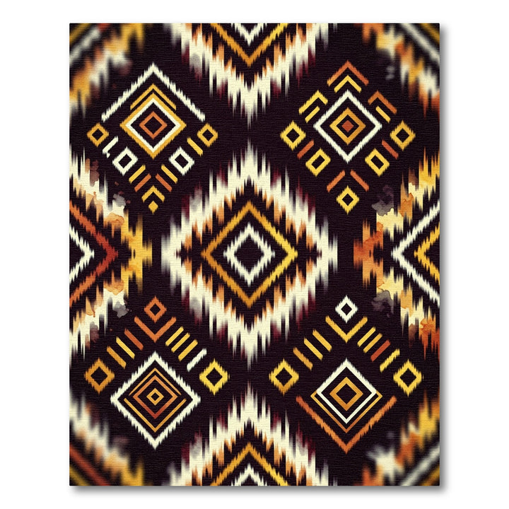 Tribal Diamond Ikat Rug