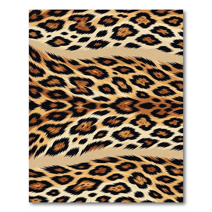Seamless Faux Leopard Fur Texture Rug