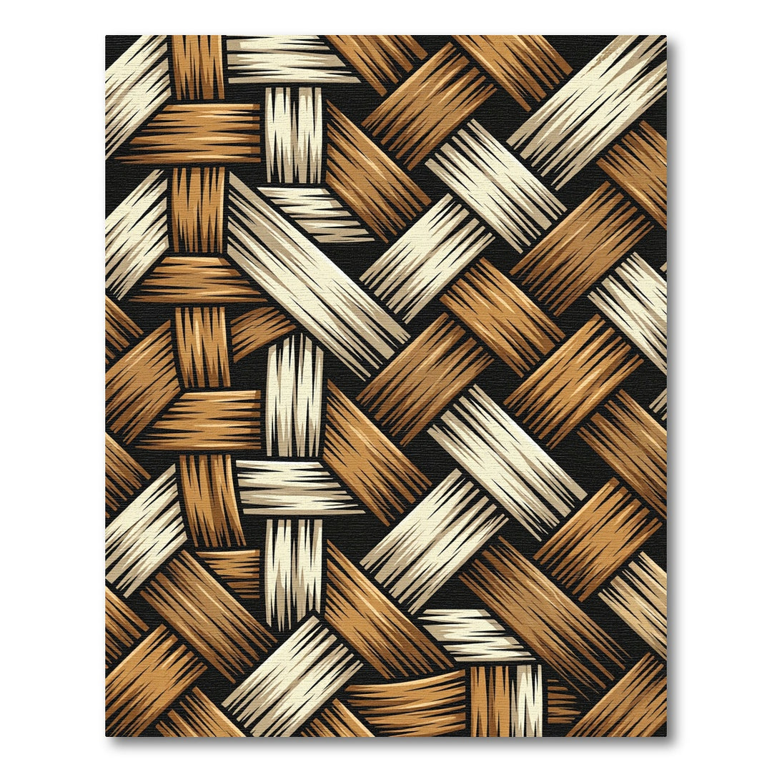 Natural Woven Texture Intertwined Strands Rug