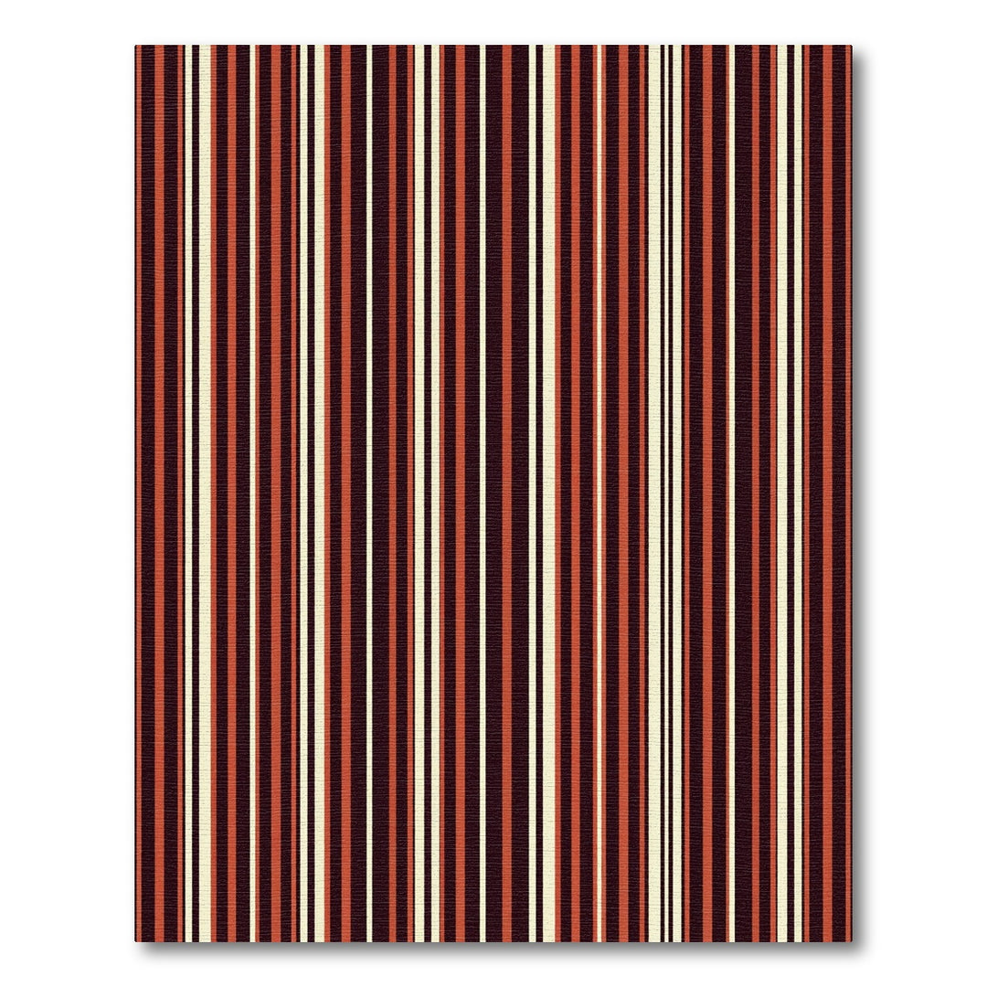 Warm Sunset Vertical Stripe Rug