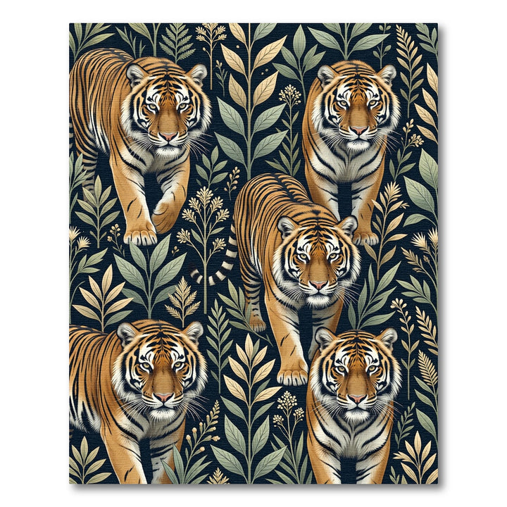 Regal Tiger Botanical Jungle Walk Rug