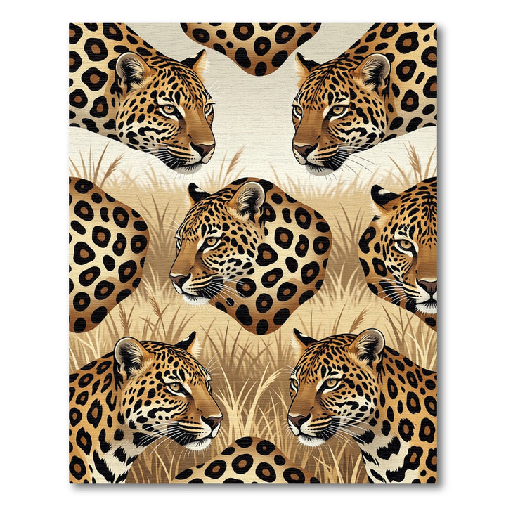 Majestic Jaguar Spots Savannah Rug