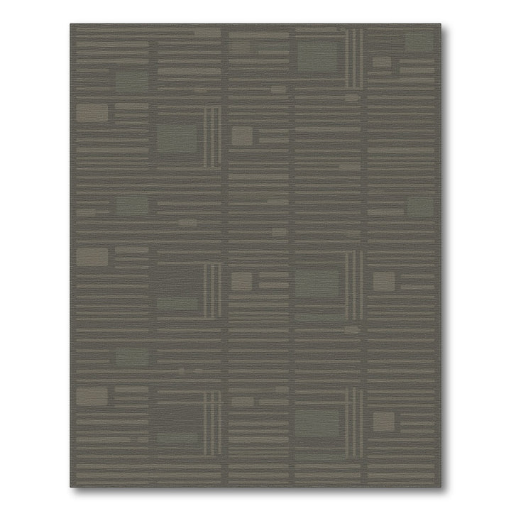 Geometric Modern Block Grey Geometric Block Area Rug