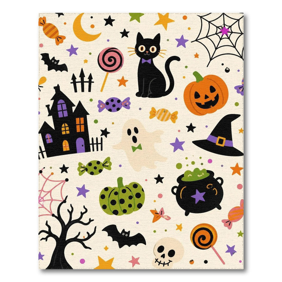Halloween Kids Cartoon Area Rug