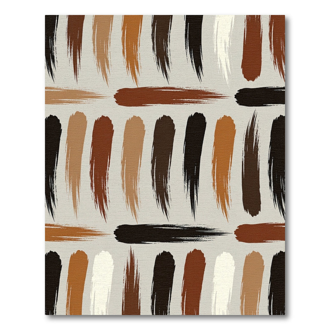 Earthy Tones Brush Stroke Composition Rug