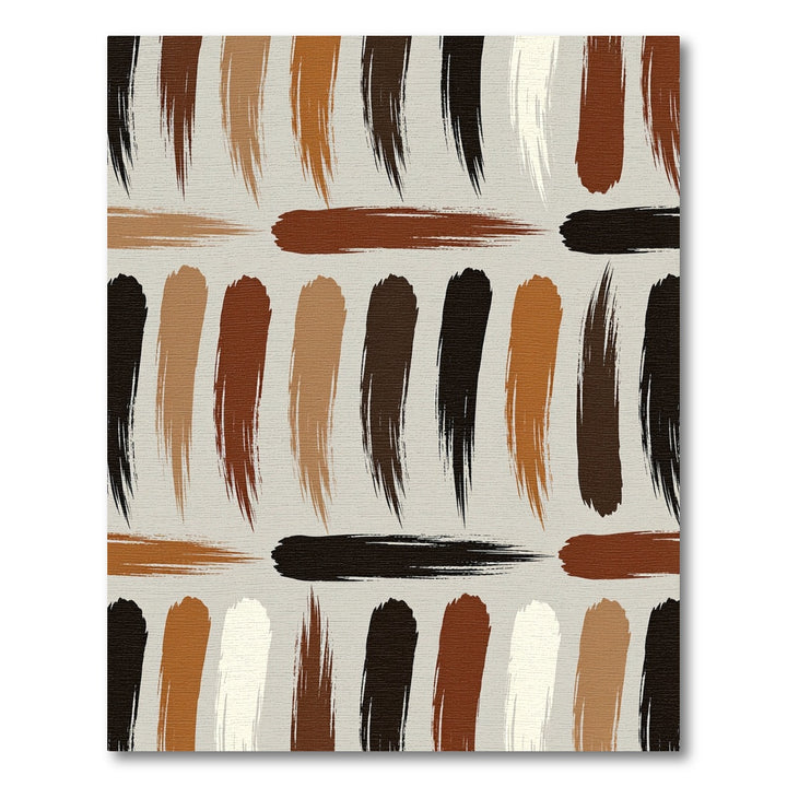 Earthy Tones Brush Stroke Composition Rug